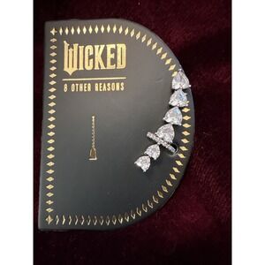 Wicked 8 Other Reasons X Revolve Bewitched Ear Crawler Earring Silver Rhodium